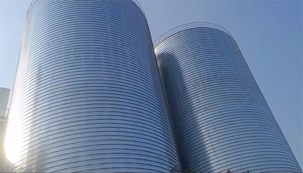 滦县2座混凝土高架卷板仓